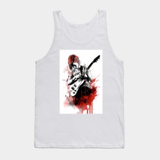 Girl Shredding Guitar Tank Top